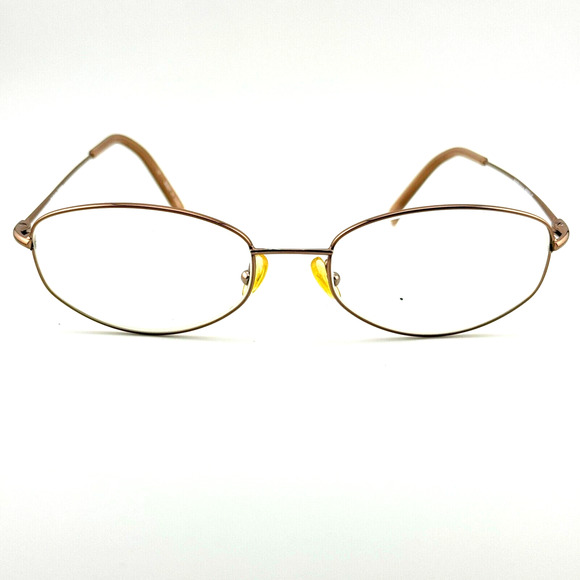 Bulova Mayville Eyeglasses Frame sfull Rim Round 54-18-140 Brown Womens H12204 - Picture 1 of 9